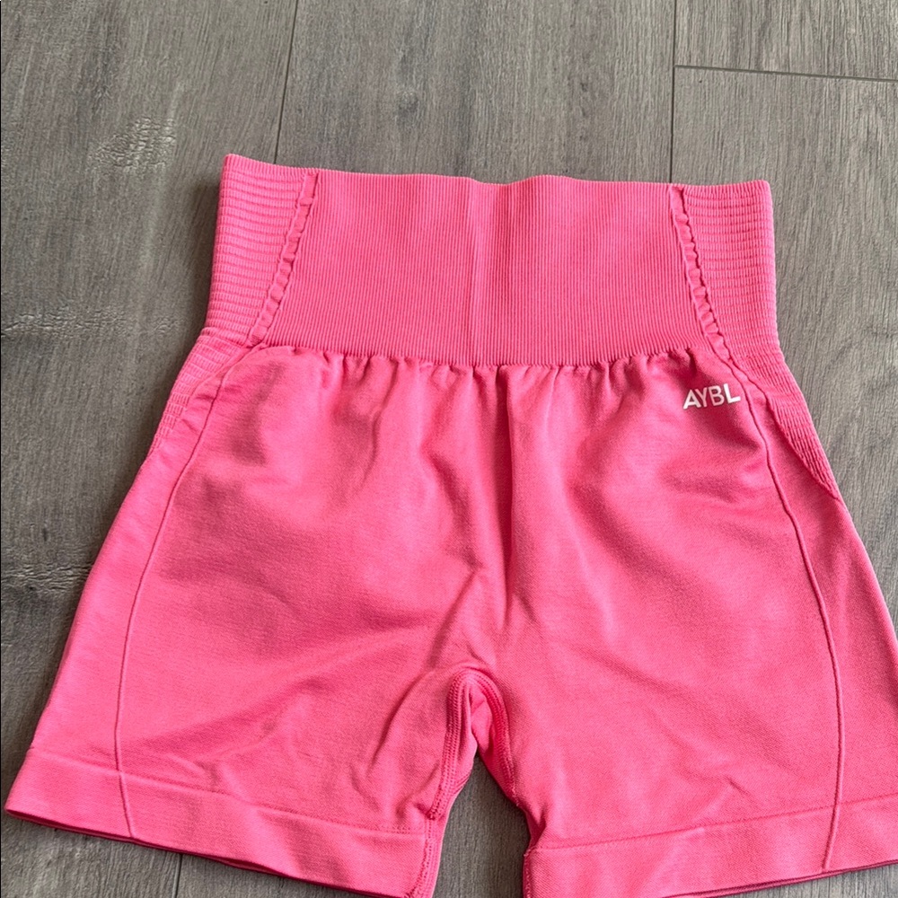 AYBL Vibrant Pink Ribbed Shorts Size Small